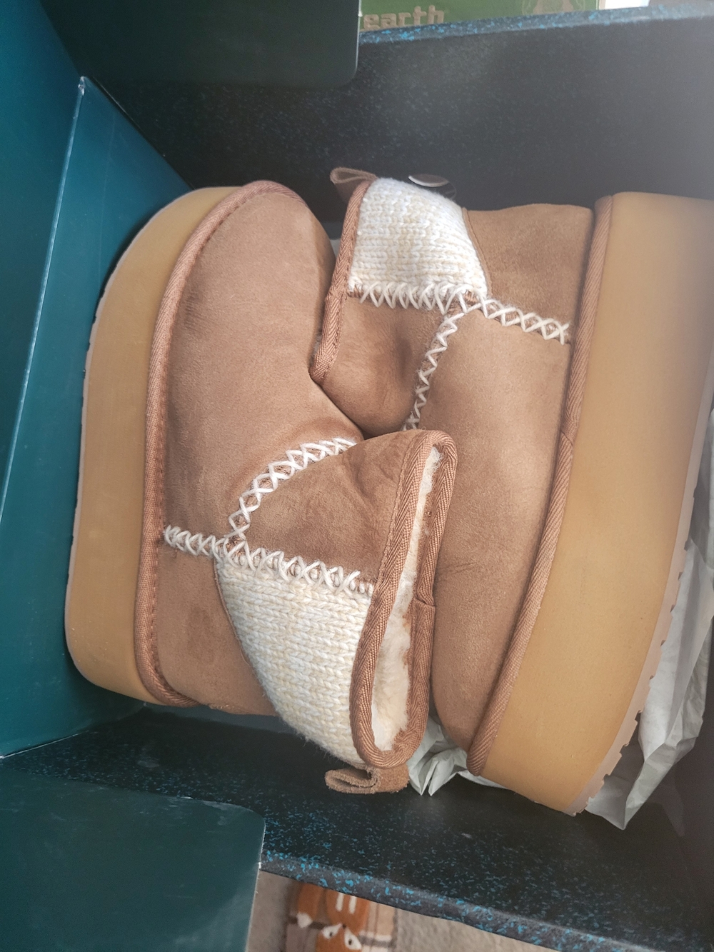 Emu Chestnut Brown Shearling-Lined Women’s Slippers